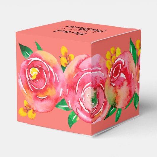 ホットピエレガントックウォーターの色フローラオンリビングサンゴ フェイバーボックス (裏面サイド)