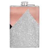 ホットピエレガントックシルバーグリッターブラックモノグラム フラスク (裏面)