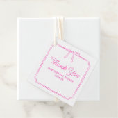 ホットピエレガントックボウブライダルシャワーありがとう フェイバータグ (インサイチュ)