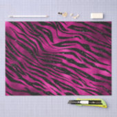 ホットピエレガントンクとブラックグリッタータイガーストライプズ 薄葉紙 (クラフト)