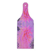 ホットピエレガントンクとマゼンタの装飾ダリア カッティングボード (正面)