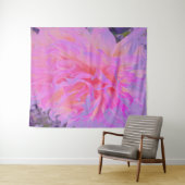 ホットピエレガントンクとマゼンタの装飾ダリア タペストリー (インサイチュ(横))