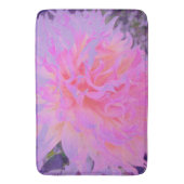 ホットピエレガントンクとマゼンタの装飾ダリア バスマット (正面縦)