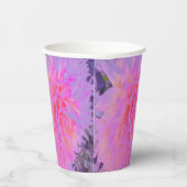ホットピエレガントンクとマゼンタの装飾ダリア 紙コップ (右)