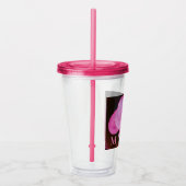 ホットピエレガントンクの花の写真 アクリルタンブラー (右)