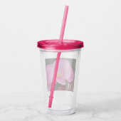 ホットピエレガントンクの花の写真 アクリルタンブラー (裏面)