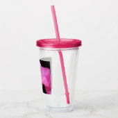 ホットピエレガントンクの花の写真 アクリルタンブラー (左)