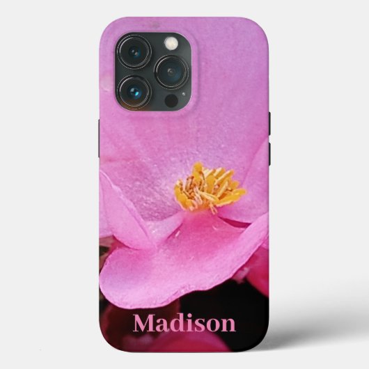 ホットピエレガントンクの花の名前の写真 Case-Mate iPhoneケース (裏面)
