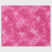 ホットピエレガントンクグリッターダイヤモンドパターン ラッピングペーパー (フラット)