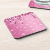 ホットピエレガントンクグリッタードリップ飲料用コースター コースター (左側)