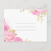 ホットピエレガントンクフローラキンセアニェラ保存日 ポストカード (裏面)