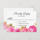 ホットピエレガントンクフローラバラ 出欠カード (正面/裏面)