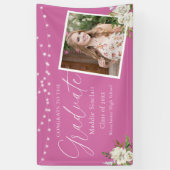 ホットピエレガントンク写真フローラ卒業 横断幕 (縦)