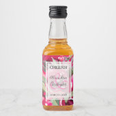 ホットピエレガントンク水カラーフローラ結婚ズミニ リキュールボトルラベル (正面)