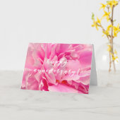 ホットピエレガントンク牡丹写真 |ハッピーアニバーサリー カード (黄色い花)