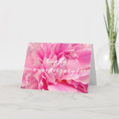 ホットピエレガントンク牡丹写真 |ハッピーアニバーサリー カード (正面)