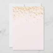 ホットピエレガントンク金ゴールドオーナメントクリスマスパーティー 招待状 (裏面)