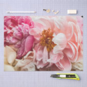 ホットピエレガントンク&クリーム牡丹ティッシュペーパー 薄葉紙 (クラフト)