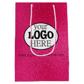 ホットピカスタムンクの文字ロゴ ミディアムペーパーバッグ (裏面)