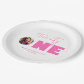 ホットピガーリーンクはっきりしたタイポグラフィ21日パーティー ペーパープレート (アングル)