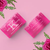 ホットピガーリーンクグリッタードリップスグラムシックモノグラム 名刺