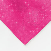 ホットピガーリーンク·グラム·ダイヤモンド·スパークル·モノグラム名 フリースブランケット (角)