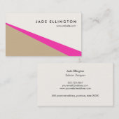 ホットピクールッモダンク抽象芸術幾何学模様 名刺 (正面/裏面)