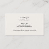 ホットピクールッモダンク抽象芸術幾何学模様 名刺 (裏面)