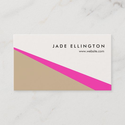 ホットピクールッモダンク抽象芸術幾何学模様 名刺 (正面)