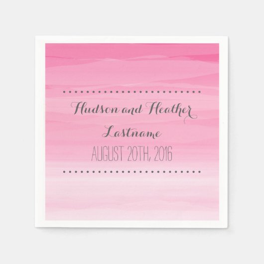 ホットピグラデーションッ結婚クのナプキン スタンダードカクテルナプキン (正面)