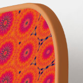 ホットピックボールパドル。おもしろい、明るいデザイン。 ピックルボールラケット (左詳細)