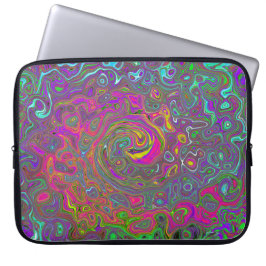 ホットピトリップ（幻覚体験）のようなンク抽象芸術レトロ液スワール ラップトップスリーブ
