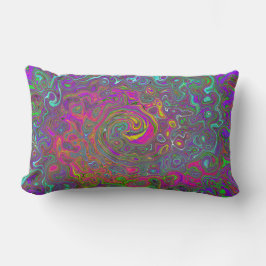 ホットピトリップ（幻覚体験）のようなンク抽象芸術レトロ液スワール ランバークッション