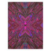 ホットピトリップ（幻覚体験）のようなンク、赤と青の抽象芸術蝶 テーブルクロス (正面)