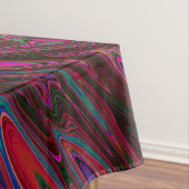 ホットピトリップ（幻覚体験）のようなンク、赤と青の抽象芸術蝶 テーブルクロス (インサイチュ)