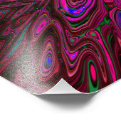 ホットピトリップ（幻覚体験）のようなンク、赤と青の抽象芸術蝶 フォトプリント            (角)