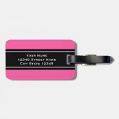 ホットピパーソナライズされたッストライプのク旅行荷物タグ ラゲッジタグ (裏面横)