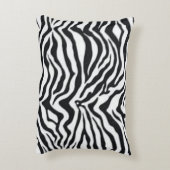 ホットピパーソナライズされたンクとゼブラ アクセントクッション (裏面(縦))