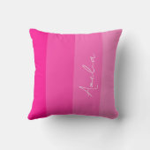 ホットピパーソナライズされたンクストライプ クッション (裏面)