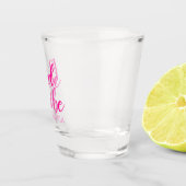 ホットピパーソナライズされたンクタイポグラフィバチェロレッテ部品 ショットグラス (右)