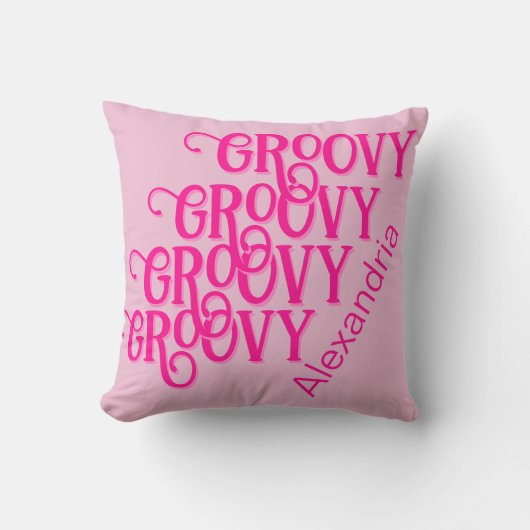 ホットピパーソナライズされたンクタイポグラフィ クッション (正面)