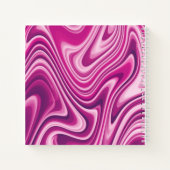 ホットピパーソナライズされたンク液体大理石 ノートブック (裏面)