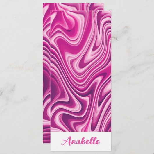ホットピパーソナライズされたンク液大理石ブックマーク (正面/裏面)