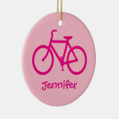 ホットピパーソナライズされたンク自転車 セラミックオーナメント (右)