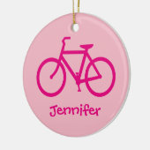 ホットピパーソナライズされたンク自転車 セラミックオーナメント (左)