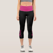 ホットピファンキーンクフェイクグリッタージム女王文字 カプリレギンス (正面)