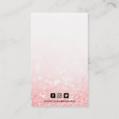 ホットピフェイクンクグリッターイヤリングディスプレイ 名刺 (裏面)