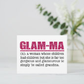 ホットピフェイクンクグリッターグラム – マ ポストカード (スタンド正面)