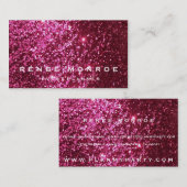 ホットピフェイクンクグリッターモダン名刺 名刺 (正面/裏面)