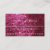 ホットピフェイクンクグリッターモダン名刺 名刺 (裏面)